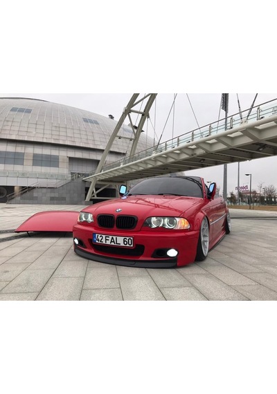 Bmw E46 Ön Tampon Eki Lip - Plastik - Parlak Siyah