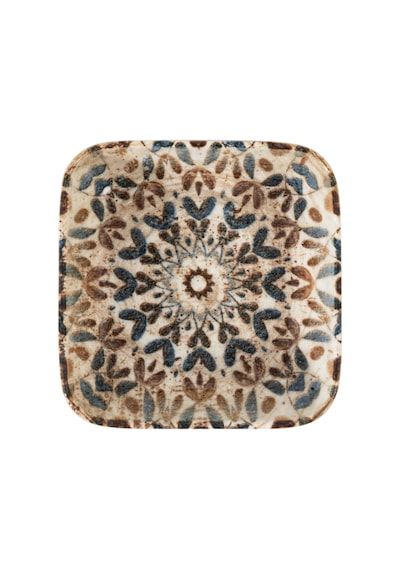 Mudo Home Ephesus Kare Kase 10cm Çok Renkli