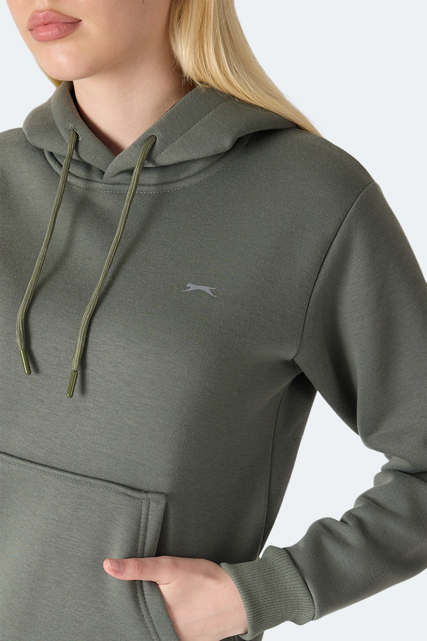 Slazenger Mısty I Kadın Haki Sweatshirt Haki