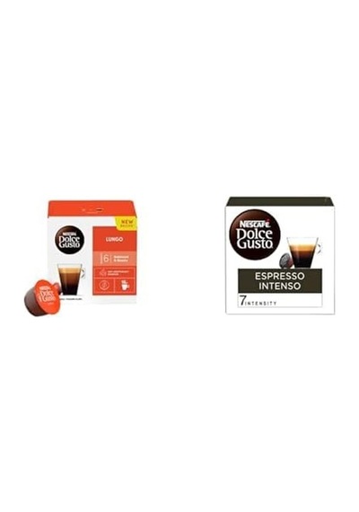 Nescafe Dolce Gusto Kapsül Kahve Seti Lungo Ve Espresso Intenso, 16'li Diğer