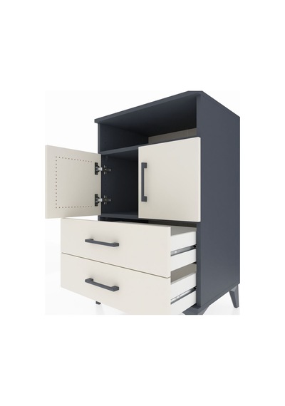 Hyperion Komodin 2 Raflı 2 Çekmeceli 2 Kapaklı 60x44x96 Antrasit-aytaşı Antrasit Hyperion Komodin 2 Raflı 2 Çekmeceli 2 Kapaklı 60x44x96 Antrasit-aytaşı Antrasit