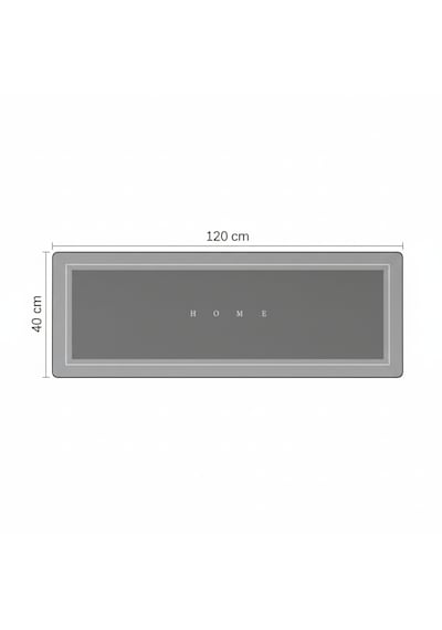 Nobera 2'li Ultra Emici Kaymaz Banyo Paspası Seti 40x60 Cm & 40x120 Cm Gri