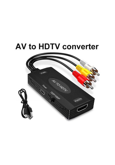 Rca Av'den Hdtv'ye Dönüştürücü Adaptörü Ses Video Dönüştürücü Adaptör