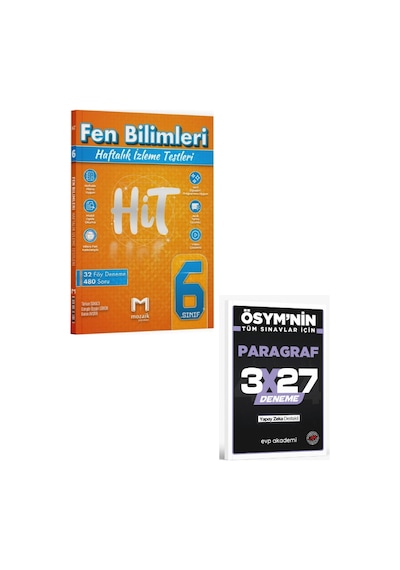 Mozaik 2027 6. Sınıf Fen Bilimleri Hit 32 Deneme+ Evp Akademi Paragraf