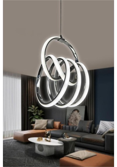 Fokus Modern Yüksek Işık Gücü Sarkıt Led Avize Ürün 3 Renk Standart
