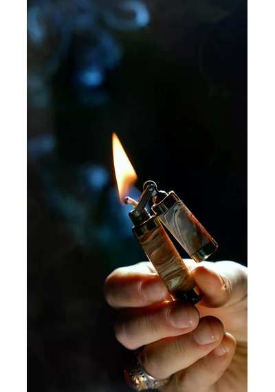 Caka Lighter Rex Harmony Gri Benzinli Çakmak - Ckl-081