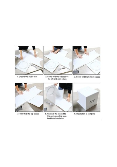 Puluz 30 x 30 CM Photo Box Led Işıklı Katlanabilir Ürün Çekim Çadırı
