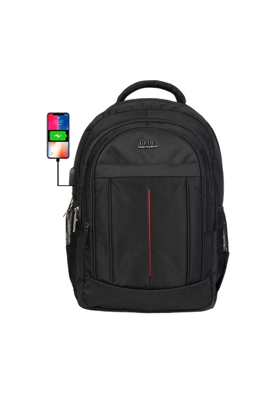 Case Club 15,6 İnç Laptop Sırt Çantası Su Geçirmez Kumaş Darbe Emici Yandan Cepli