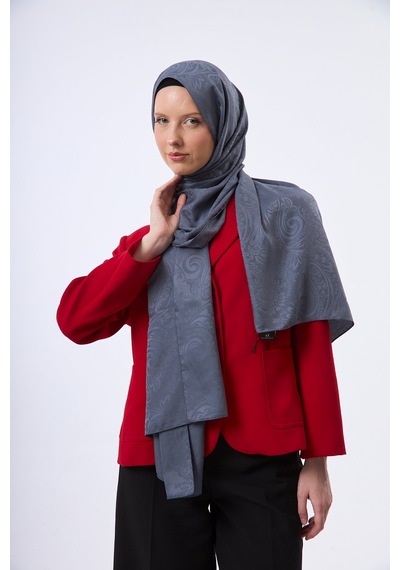 Mirsoy Scarf Velora Modern Desen Şal Antrasit