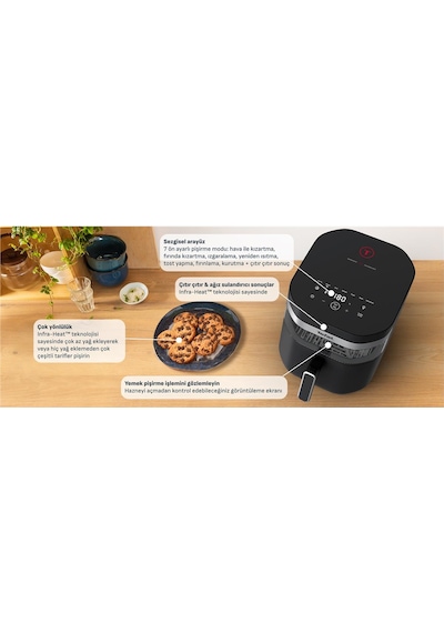 Tefal Easy Fry Infrared 2000 W Airfryer Fritöz