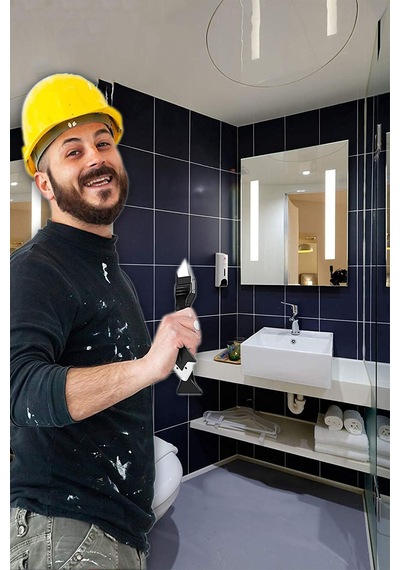 Derz Temizleyici Bıçak Silikon Sökücü Alet Havuz İnşaat Banyo Kordor Fayans Temizlik Ürünleri Siyah