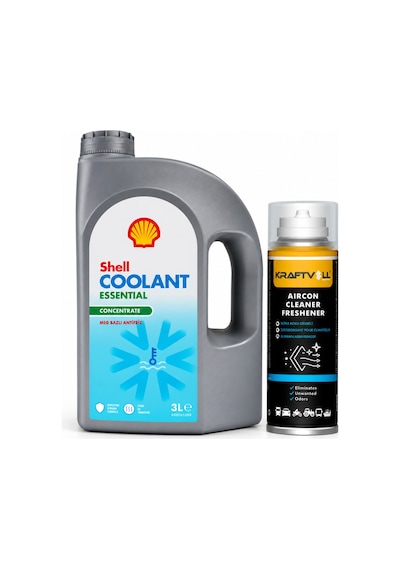 Shell Coolant Antifriz Mavi 3 Litre + Klima Bombası 200 Ml