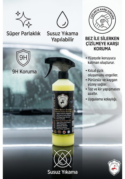 Nano Bright Shadow Seramik Katkılı Hızlı Cila 500ml Lazer Kesim Bez