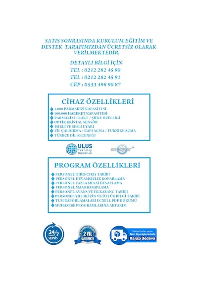 Elektrik Kesintilerine Karşı Bataryalı Parmak İzi Kart Okuyucu