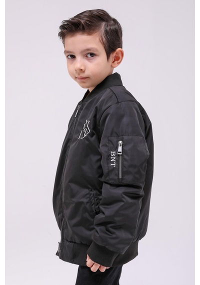 Benitto Kids Erkek Çocuk Mevsimlik Yağmurluk Ceket 51294-siyah Siyah