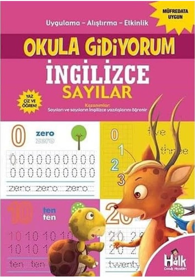 Okula Gidiyorum - İngilizce Sayılar: Uygulama Alıştırma Etkinlik