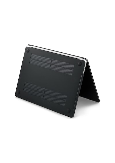 Arabulalaca Apple Uyumlu MacBook Air 13" A1932 Mat Doku Hardcase Kılıf Siyah
