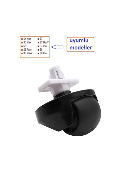 Robocork S5 Max S6 Maxv S7 Sonic Mopping Q7 S8 Uyumlu Ön Teker Plastik İle
