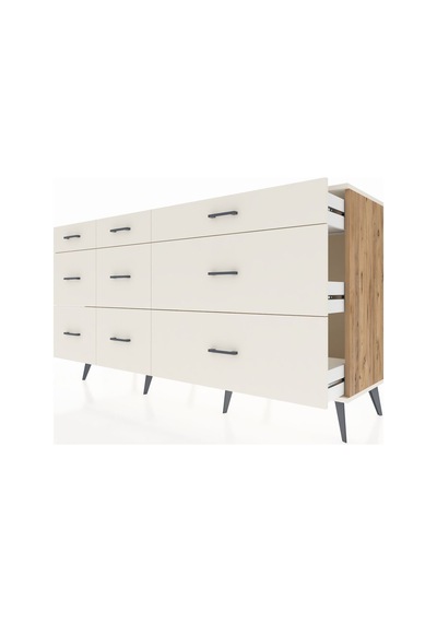 Kronos Konsol 9 Çekmeceli 176x59x99 Çam-aytaşı Çam-aytaşı