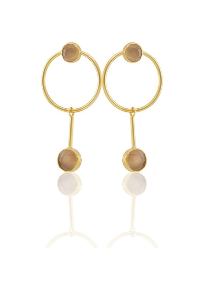 Kadir Jewellery 22 Ayar Altın Kaplama Kadın Sallantılı Küpe -el İşçiliği Ve Hipoalerjenik Küpe Turuncu 88181946