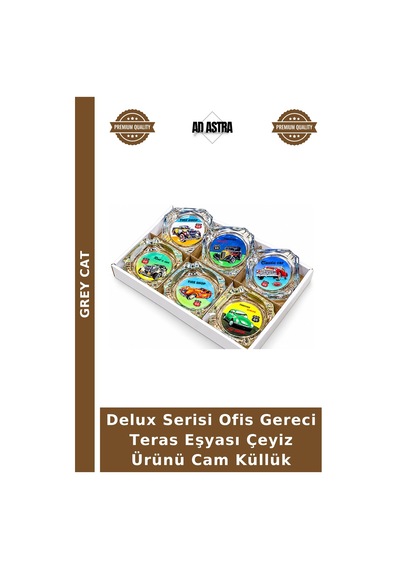 Delux Serisi Ofis Gereci Teras Eşyası Çeyiz Ürünü Cam Küllük