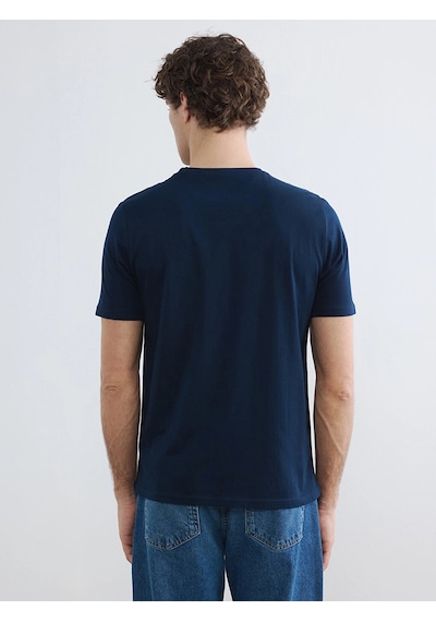 LC Waikiki Lcwaıkıkı Classic Lacivert Bisiklet Yaka Baskılı Penye Erkek Tişört New Navy LC Waikiki Lcwaıkıkı Classic Lacivert Bisiklet Yaka Baskılı Penye Erkek Tişört New Navy