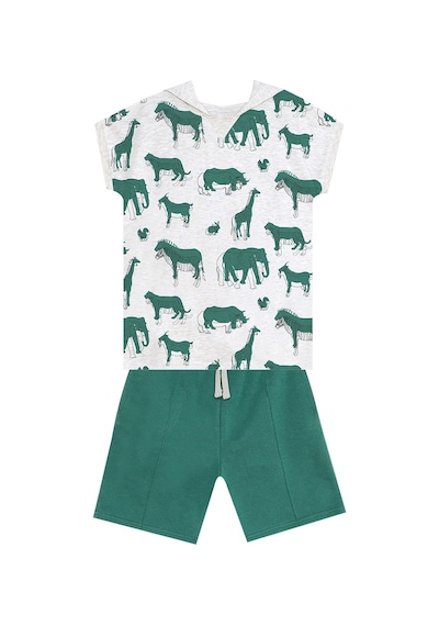 Denokids Mshb&g Animals Erkek Çocuk T-shirt Şort Takım Çok Renkli