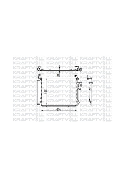 Kraftvoll-08060171 - Klıma Radyatoru Komple Hyundaı I10 2008