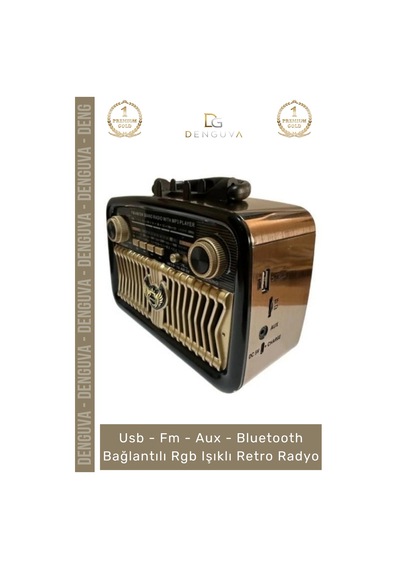 Radyo Everton Rt552 Bluetooth Nostalji Retro Usb Güçlü Şarjlı Radyo Mp3 Player Müzik Kutusu
