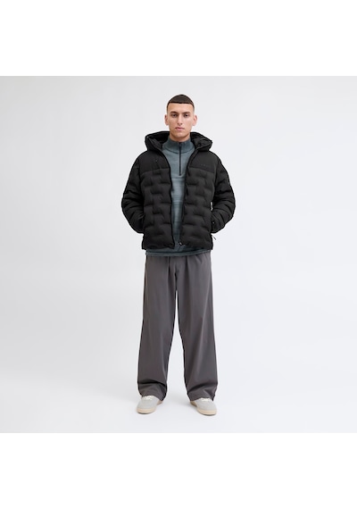 Jack & Jones Point Heat Quilted Erkek Siyah Mont 12285932-b Siyah