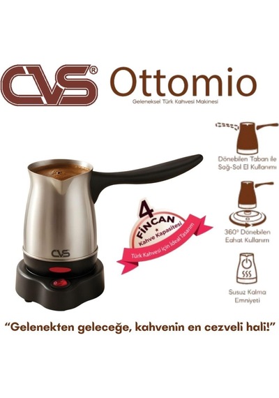 Cvs DN 19832 Elektrikli Çelik Cezve