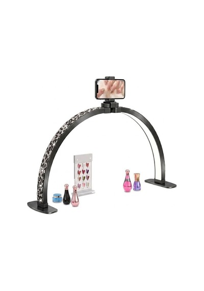 Trled F-700a 70cm Zebra Desenli Katlanabilir Masaüstü Manikür Ve Protez Tırnak Lambası Diğer
