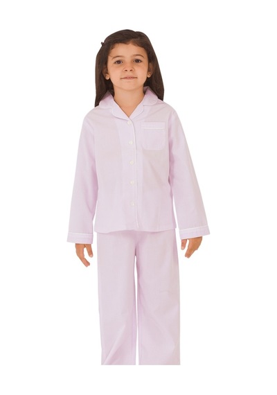 The Don Lila Kareli Kız Çocuk Pijama Takımı (9-14 Yaş)