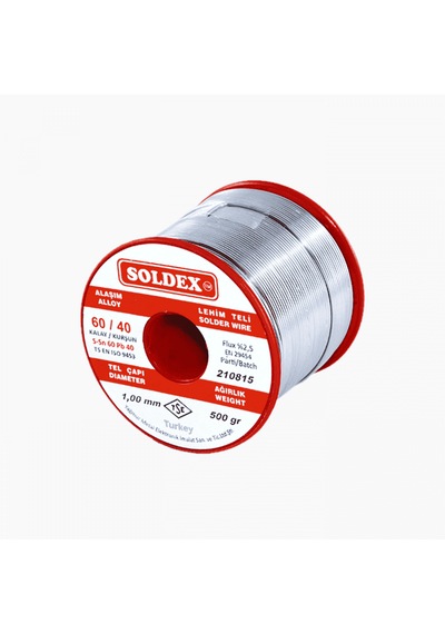 Soldex Lehim Teli 1mm 500gr Sn60 - Pb40 60/40 601005