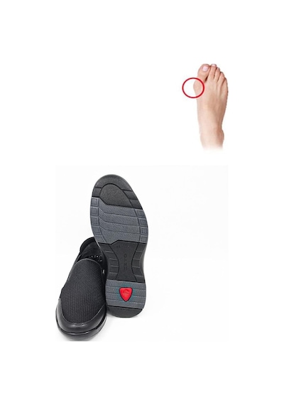 Ceyo 9925-48 Erkek Comfort Ayakkabı - Siyah Siyah