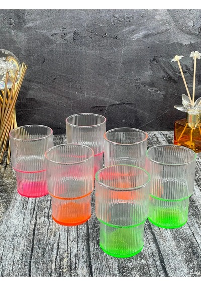 6 Lı Kristal Cam Renkli Meşrubat Su Bardağı Pinterest Origami Mod