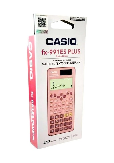 Casio Hesap Makinası Bilimsel Fonksiyonlu Plus 2nd Edition 417 Pembe Fx991es Pembe