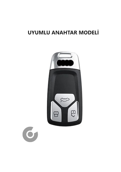 Audi A6 A5 A4 Q7 Q5 S4 S5 S7 B9 A4l 4m 8w Tt Tts Rs 8s Tpu Anahtar Kılıfı Beyaz Gümüş