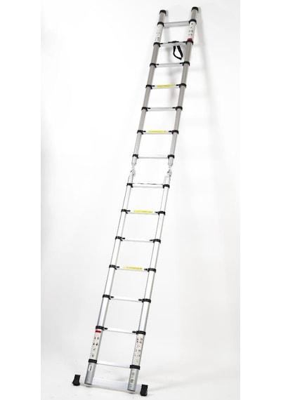 Cardilife 220cm+220 Cm 7+7 Basamaklı A Tipi Açılır Teleskopik Alüminyum Merdiven 7+7