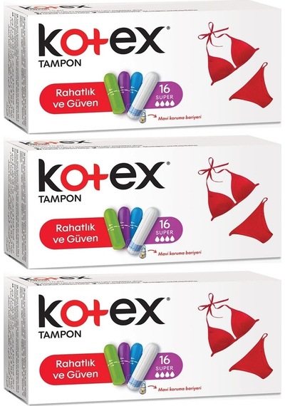 Kotex Tampon Süper 32 Li Set 2pk 16