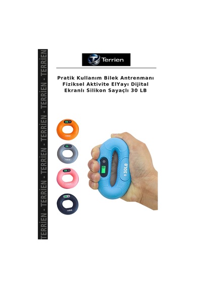 Pratik Kullanım Bilek Antrenmanı Fiziksel Aktivite Elyayı Dijital Ekranlı Silikon Sayaçlı 30 Lb Belirtilmemiş