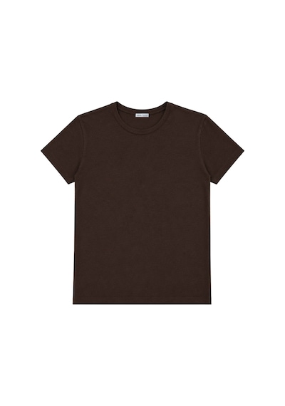 Vadon 1003 Kadın Pamuklu Slim Fit Bisiklet Yaka Yumuşak Dokulu Basic T-shirt Kahverengi Vadon 1003 Kadın Pamuklu Slim Fit Bisiklet Yaka Yumuşak Dokulu Basic T-shirt Kahverengi