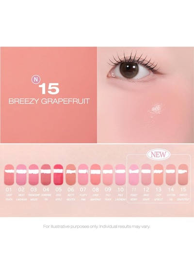 İnce Yapılı, Ciltle Bütünleşen, Pigmentli Likit Allık Syrupy Tok Cheek 15 Breezy Grapefrui Diğer