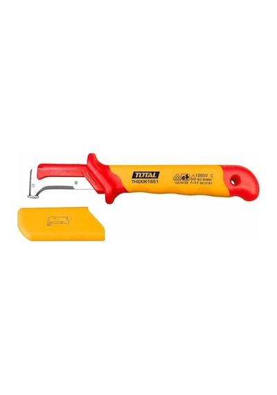Total Thıdck1851 50x185mm Vde Kanca Bıçak Kablo Sıyırma Soyma Bıçağı İzoleli