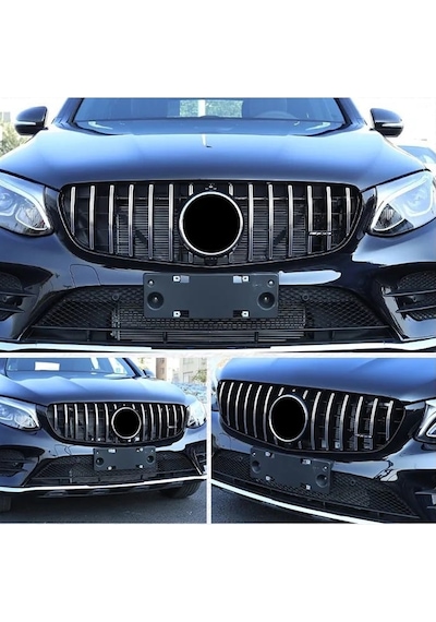 W205 C Serisi Spor Ön Panjur Izgaralı Piano Black & Krom 2014-2020