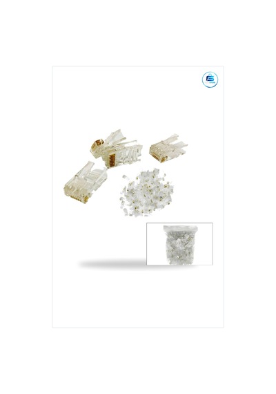 Standart Rj45 Ethernet Jak Network Aksesuarı Pvc Kaplı Metal Kont