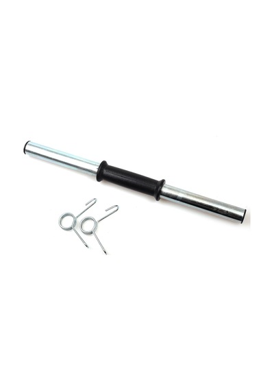 Spor 2 Adet 40 Cm Krom Dambıl Barı+ 4 Adet Çelik Sıkıştırma Yayı