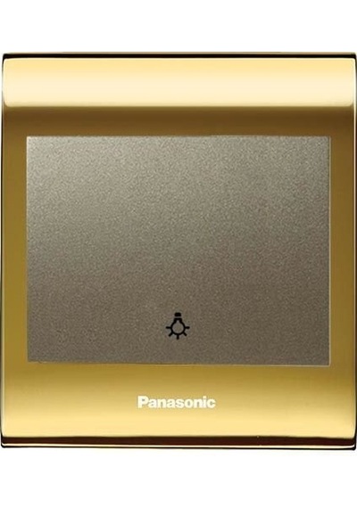 Viko Panasonic Thea Blu Light Anahtar, Çerçeve Gold+dore, Kapak Dore