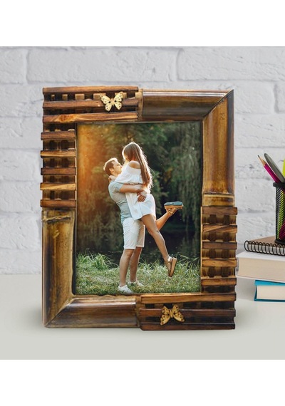 Kişiye Özel Fotoğraflı Bambu Çerçeve(10X15Cm)