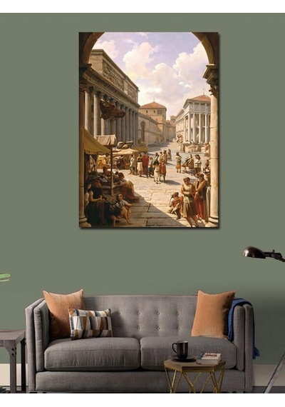 Kanvas Tablo Eski Şehir Manzarası 50cmx70cm